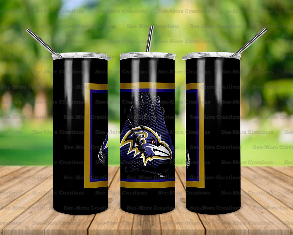 Baltimore Ravens #7 Gloves Skinny, Sippy & Kids Tumblers