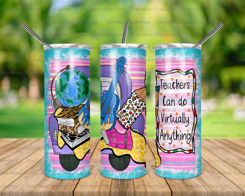 Teachers Can Do Virtually Anything #1 Skinny Tumbler