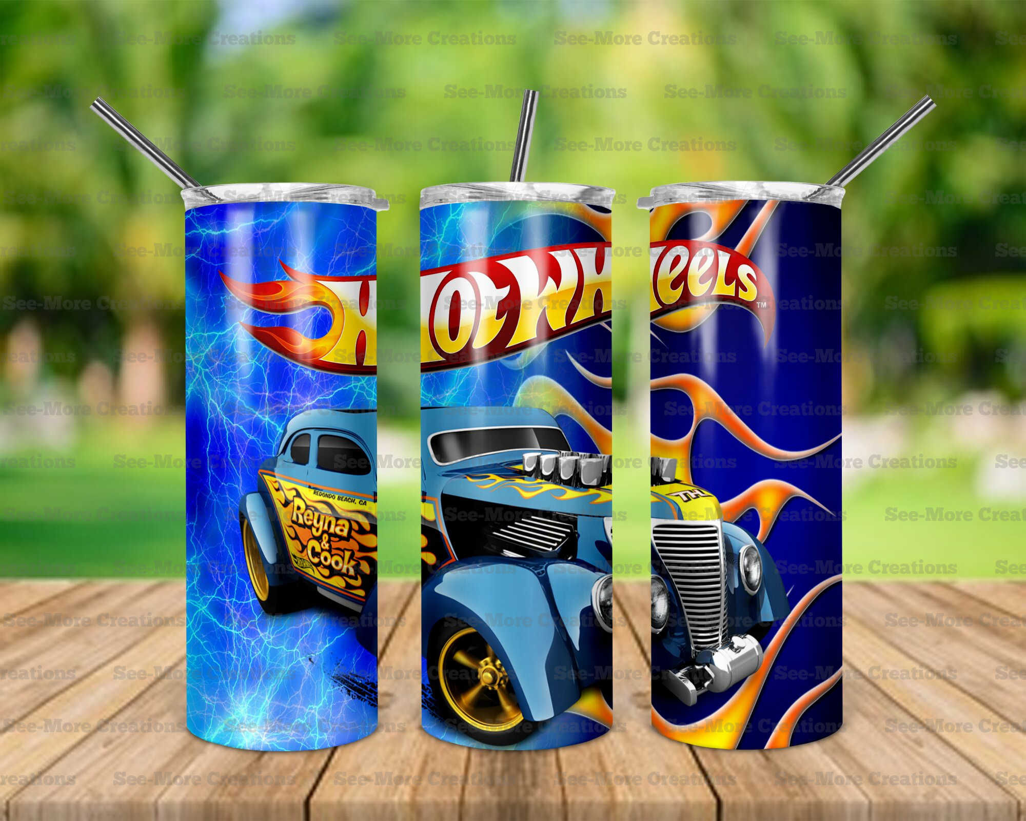 Hot Wheels #4 Skinny, Sippy & Kids Tumblers