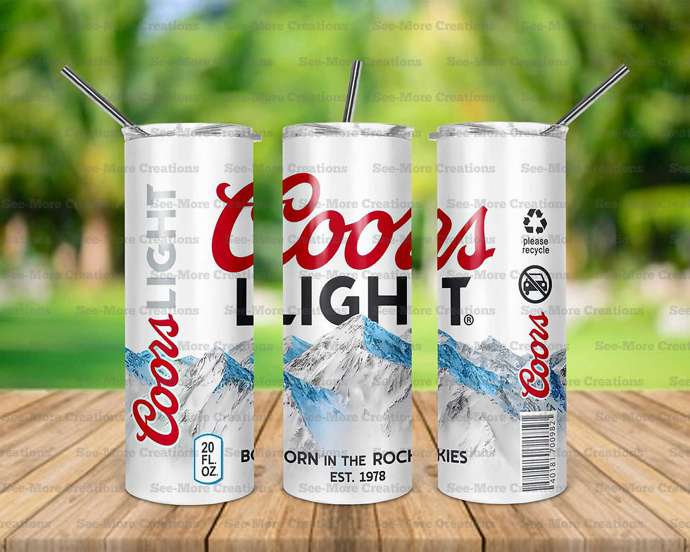 Coors Light #2 Skinny Tumblers