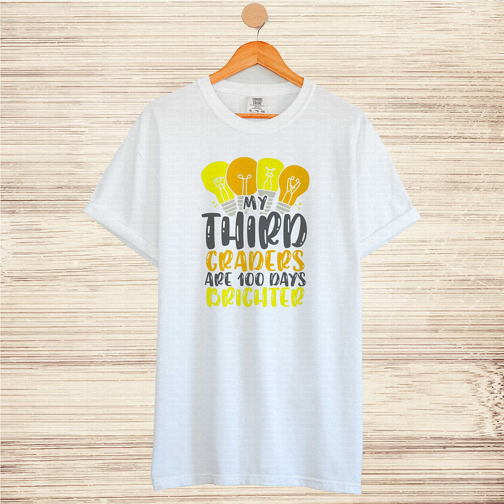 Thumbnail: My Third Graders Are 100 Days Brighter #1 School Teacher Shirt