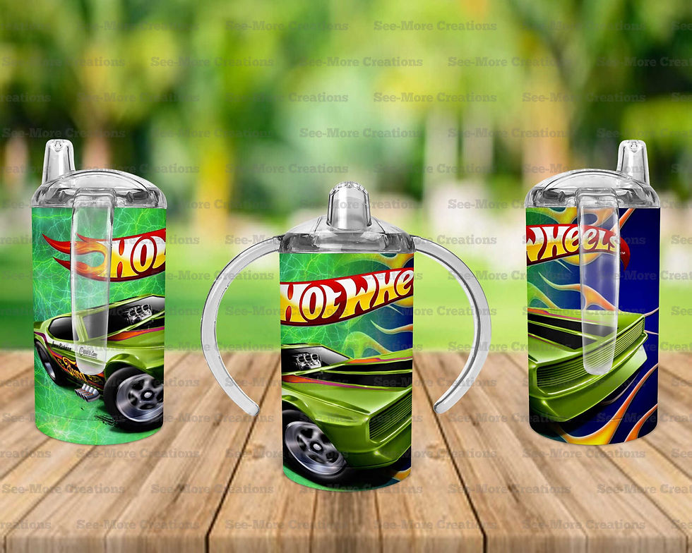 Thumbnail: Hot Wheels #3 Skinny, Sippy & Kids Tumblers