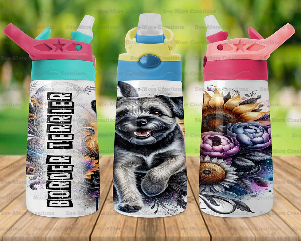 Thumbnail: Border Terrier #1 Skinny & Kids Tumblers