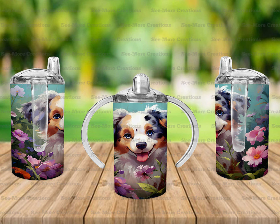 Thumbnail: Australian Shepherd #8 Skinny, Sippy, Kids Tumble