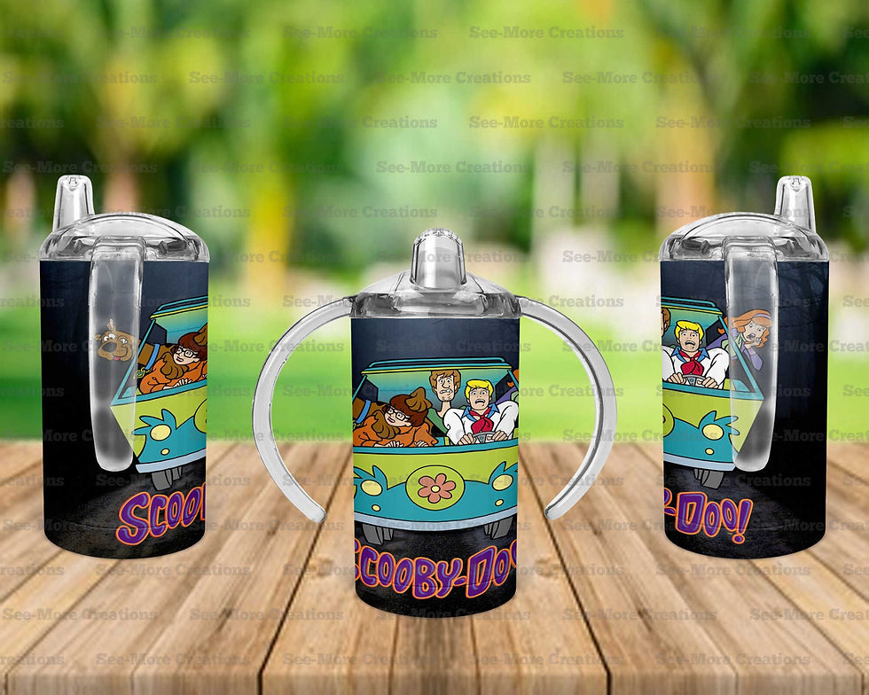 Thumbnail: Mystery Machine & The Gang Scooby Doo #4 Skinny, Sippy & Kids Tumblers