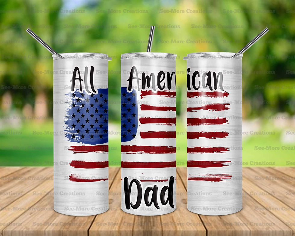 All American Dad #1 Skinny Tumblers