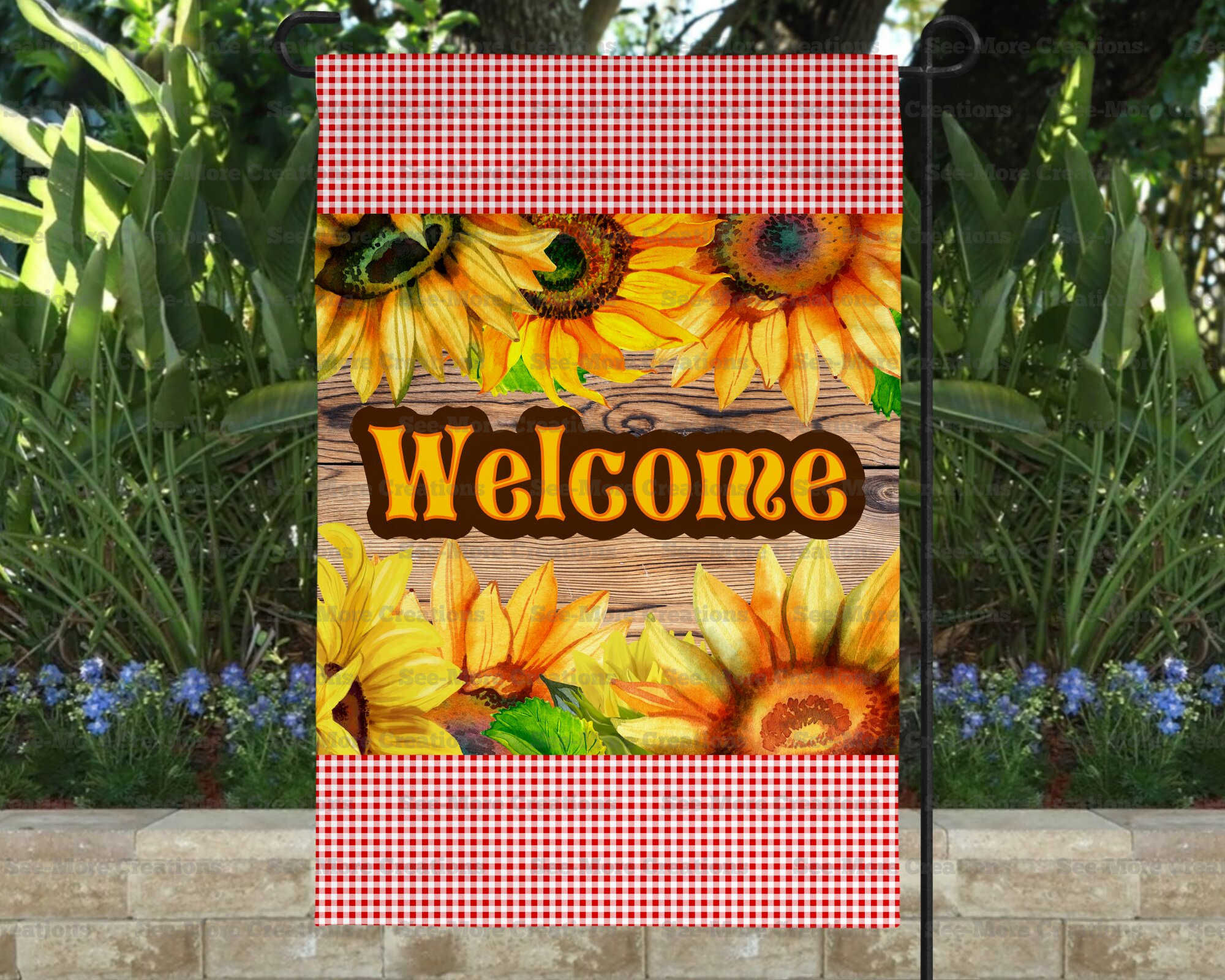 Sunflowers #2 Fall Welcome Garden Flag
