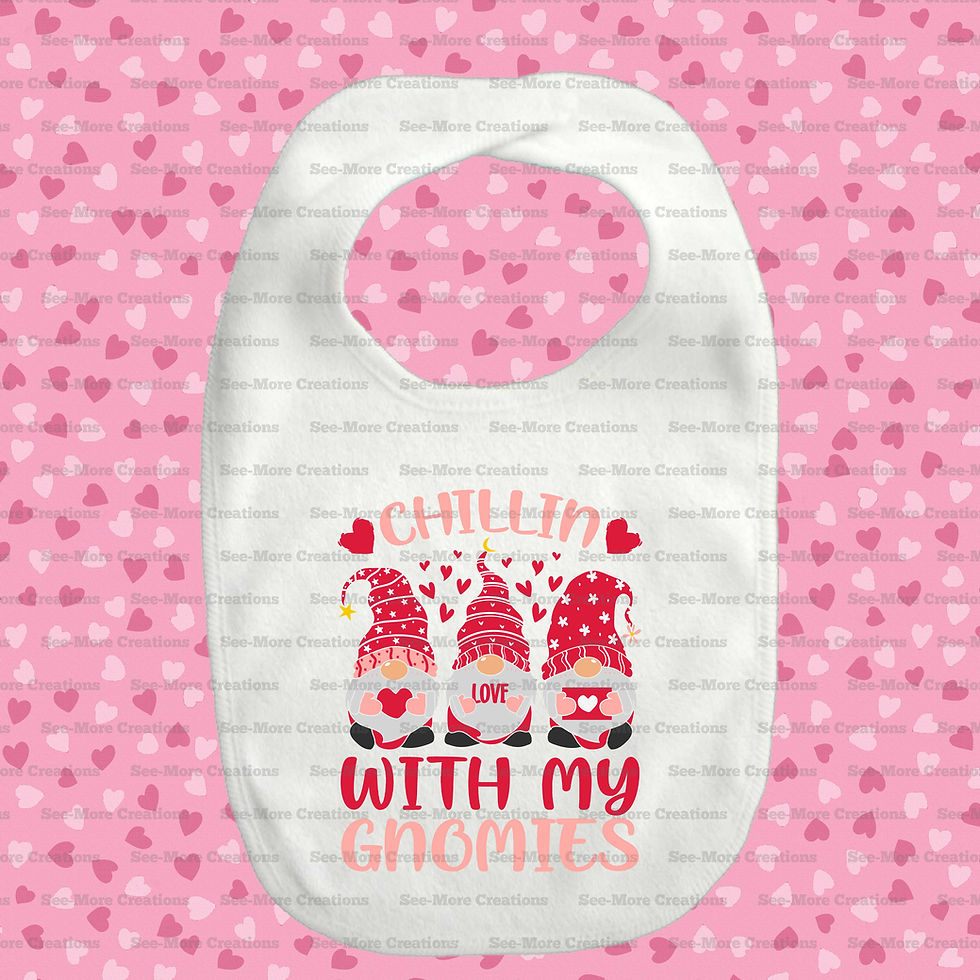Miniatura: Chillin With My Gnomies #1 Valentine's Day Bib, Jumper & Shirt