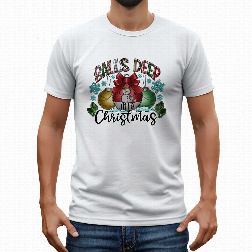 Balls Deep In Christmas #2 Men's Christmas Shirt