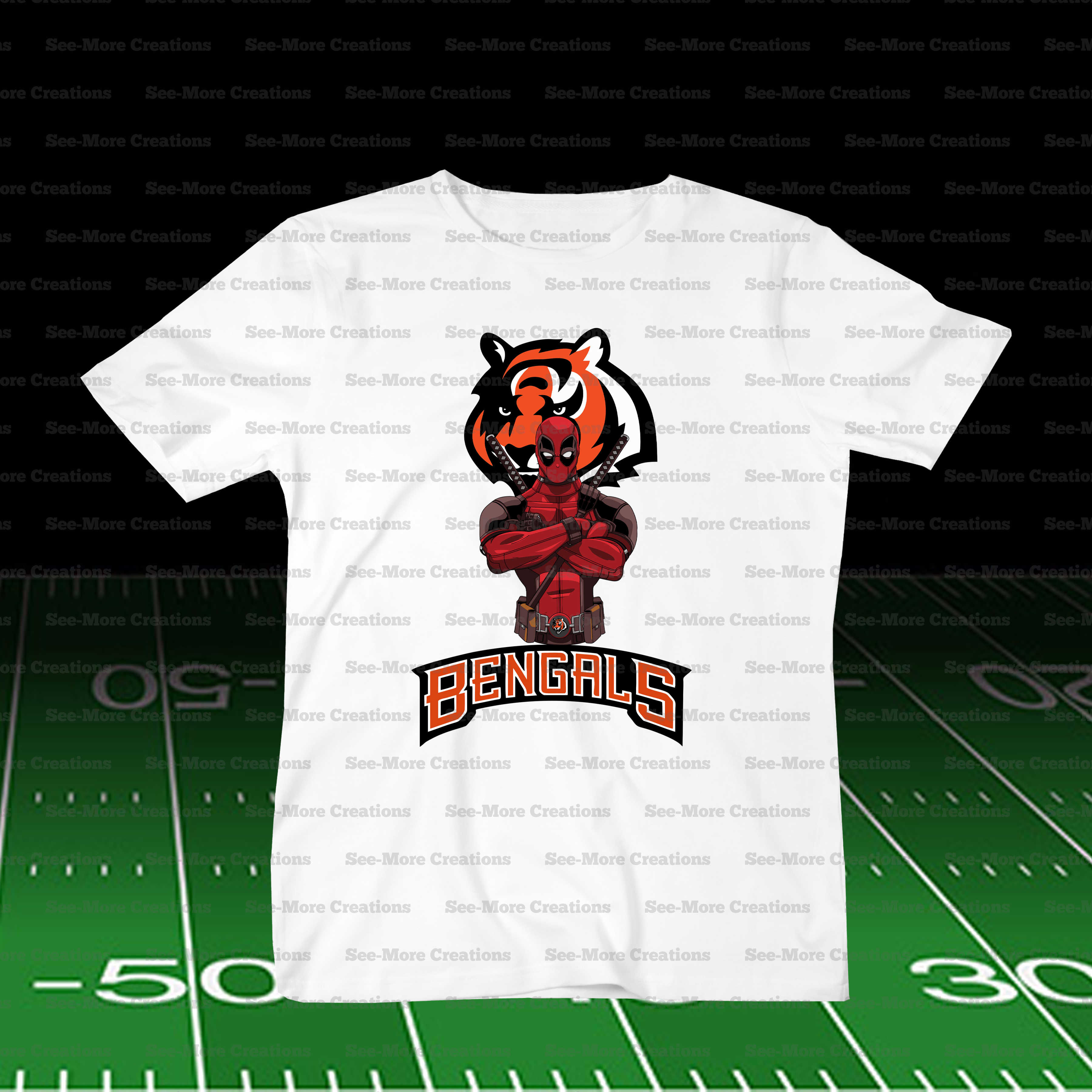 Cincinnati Bengals Deadpool Football Shirt