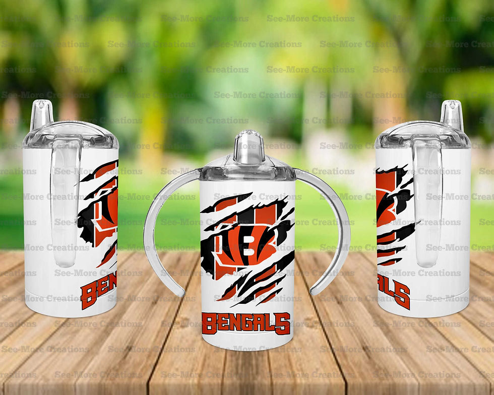 Thumbnail: Cincinnati Bengals #18 Claw Marks Skinny, Sippy & Kids Tumblers