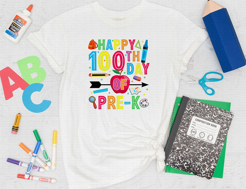 Thumbnail: Happy 100 Days Of Pre-K #2 School Teacher Shirt