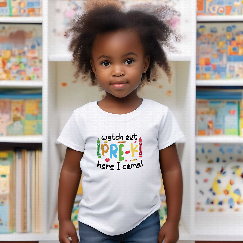 縮圖：Watch Out Pre-K Here I Come #3 Boys Or Girls School Shirt