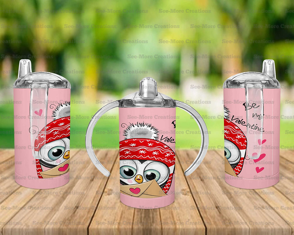 Thumbnail: Be My Valentine #26 Penguin Skinny, Sippy & Kids Tumblers