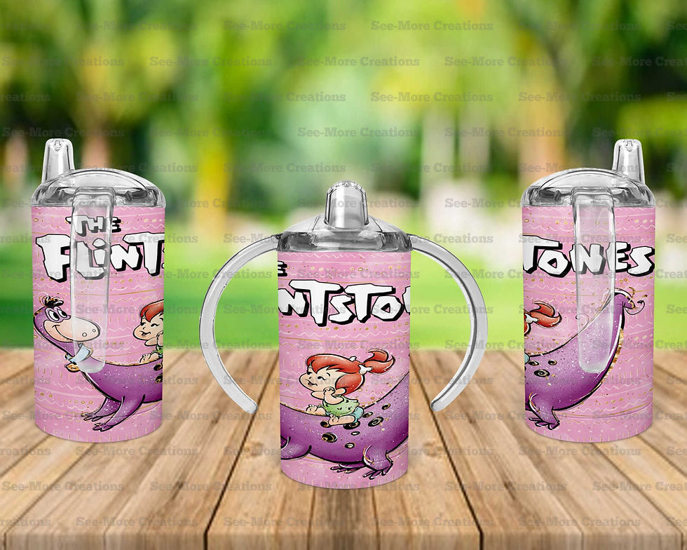 Thumbnail: Pebbles & Dino Flintstones #5 Skinny, Sippy & Kids Tumblers