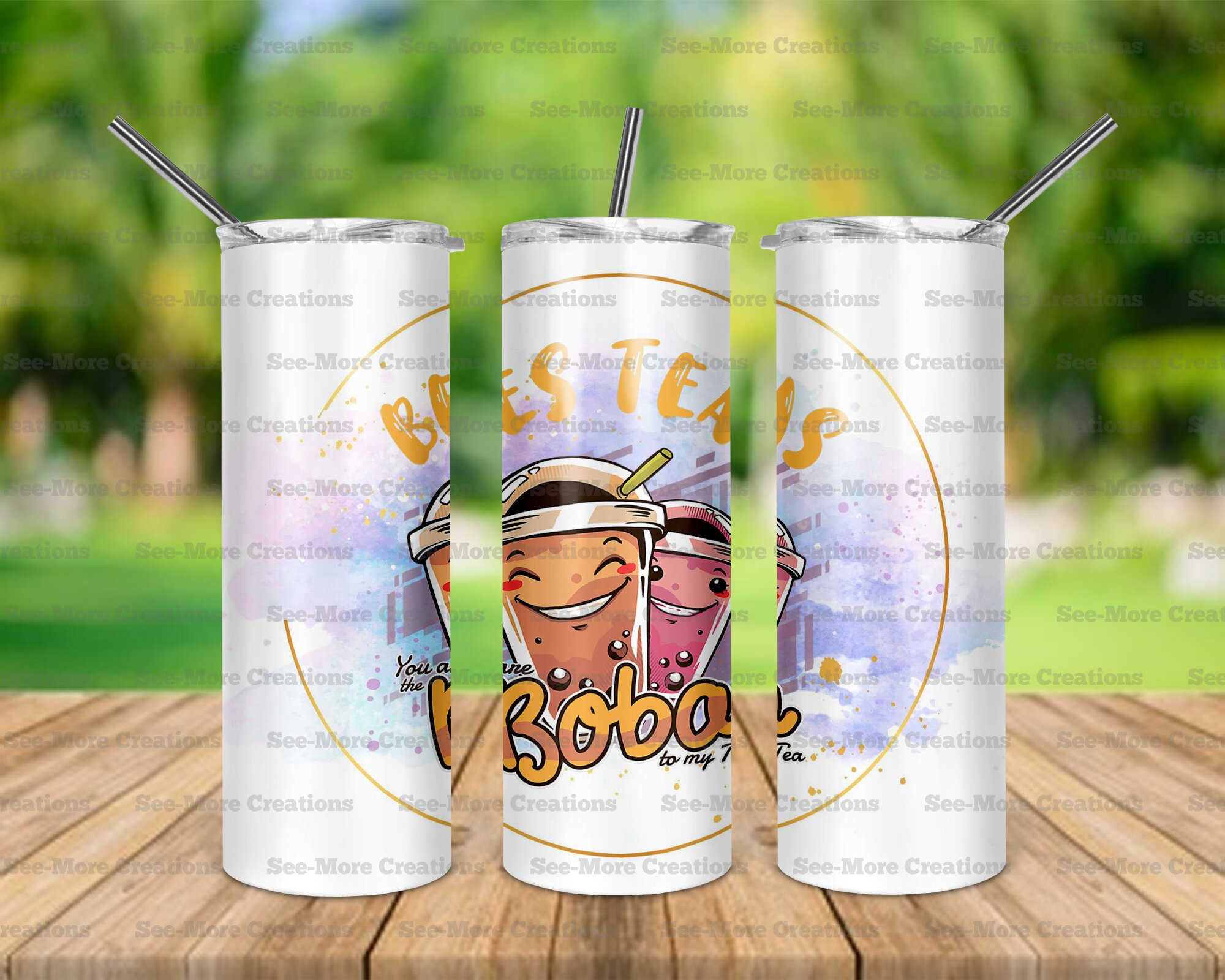 Bes Tea Boba #1 Skinny Tumbler