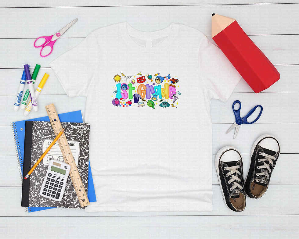 Thumbnail: First Grade #213 Boys Or Girls Inside Out Emotions School Shirt