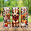 Thumbnail: Fall Highland Cow #1 Leopard Print Pumpkins Sunflowers Skinny & Kids Tumblers