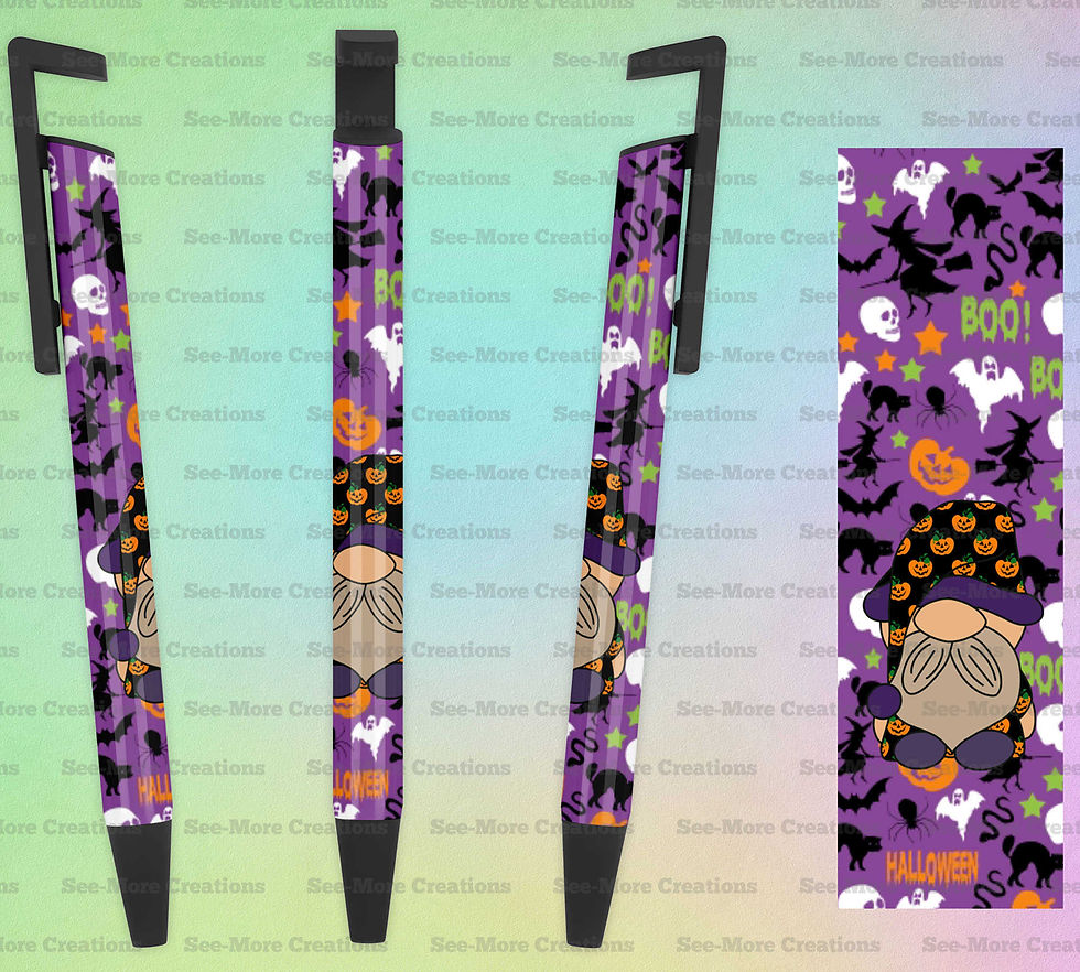 Gnome With A Pumpkins Night Cap #203 Halloween Pen