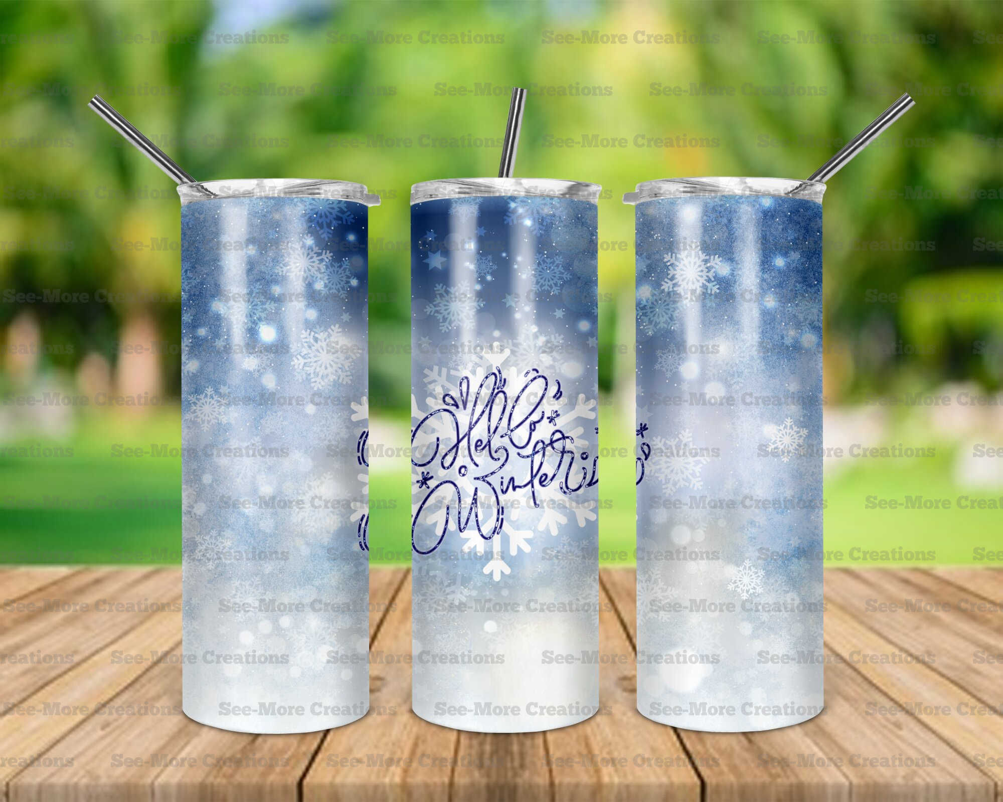 Hello Winter #2 Skinny Tumbler