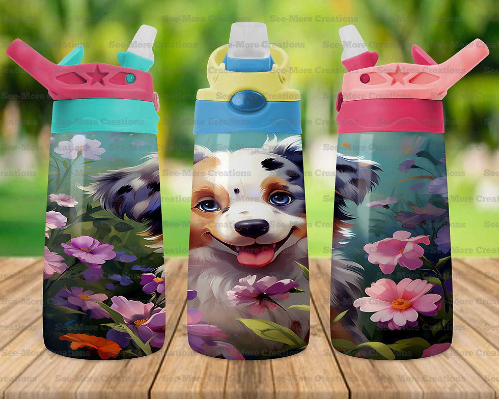 Thumbnail: Australian Shepherd #8 Skinny, Sippy, Kids Tumble