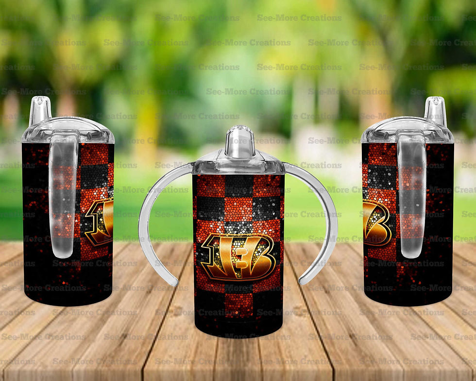 Thumbnail: Cincinnati Bengals #12 Sparkly Skinny, Sippy & Kids Tumblers