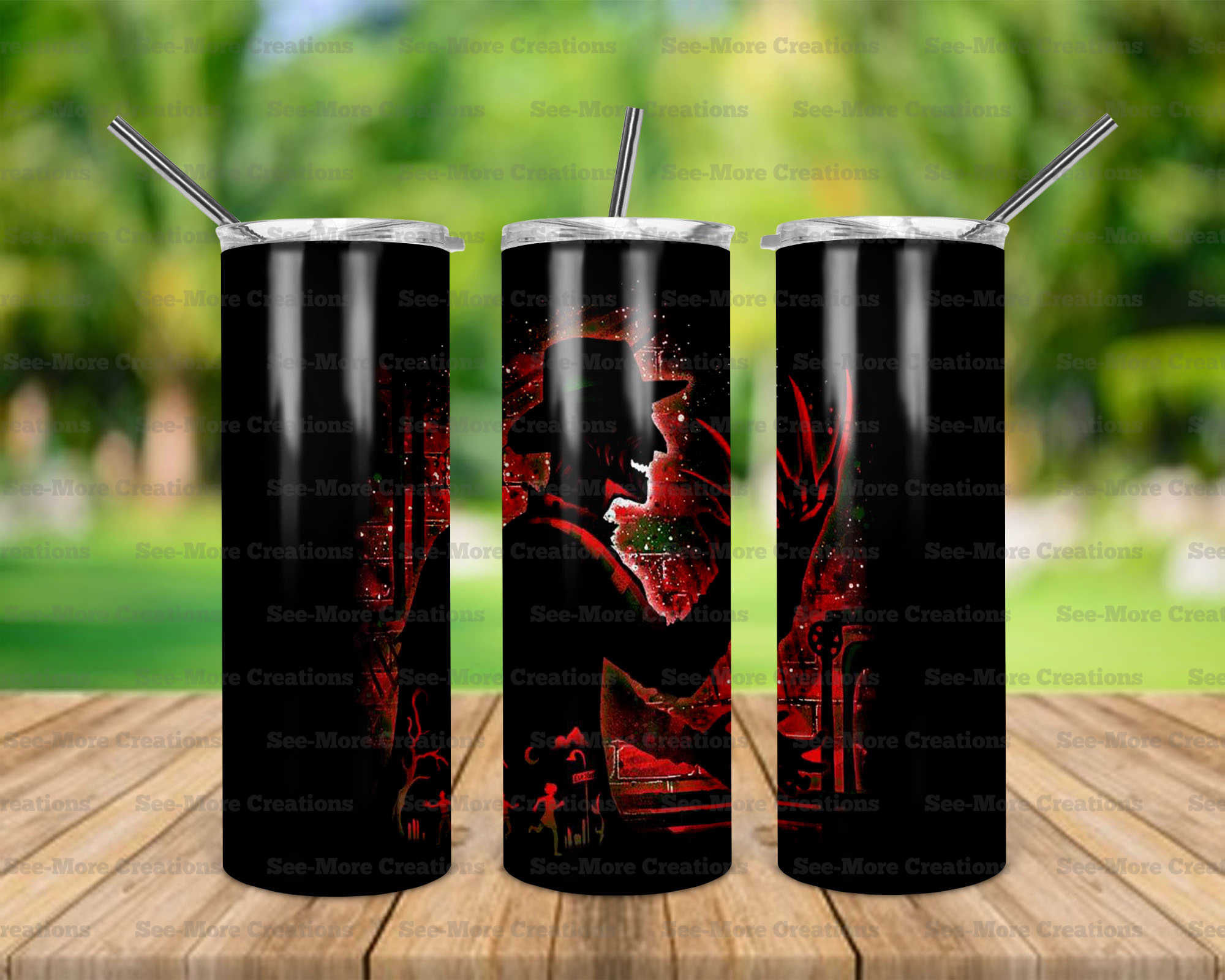 Freddy Krugger #3 Horror Movie Skinny & Kids Tumblers