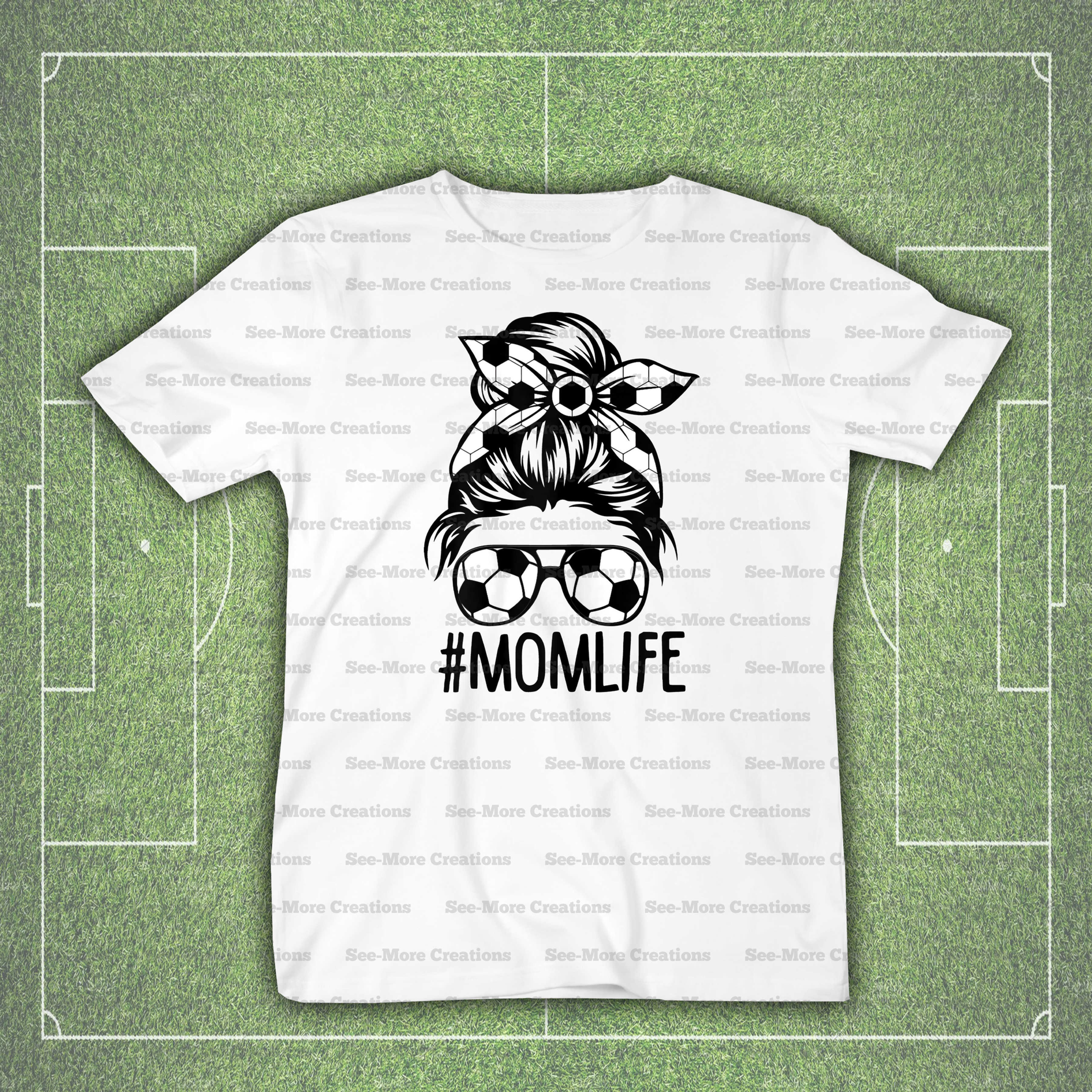 Soccer Mom Life Messy Bun Shirt