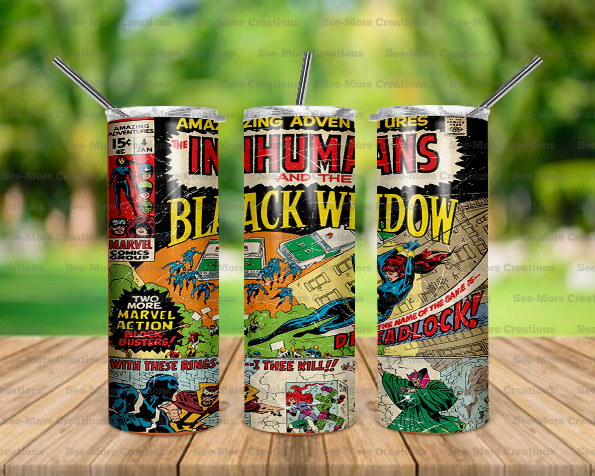Black Widow #1 Skinny, Sippy & Kids Tumblers