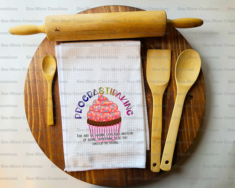 Thumbnail: Procrastibaking The Art Of Baking Cupcakes Instead Of Doing #1 Kitchen Towel