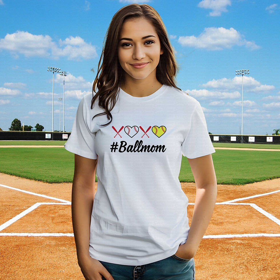 Thumbnail: Ball Mom #1 Women's Baseball & Softball Shirt