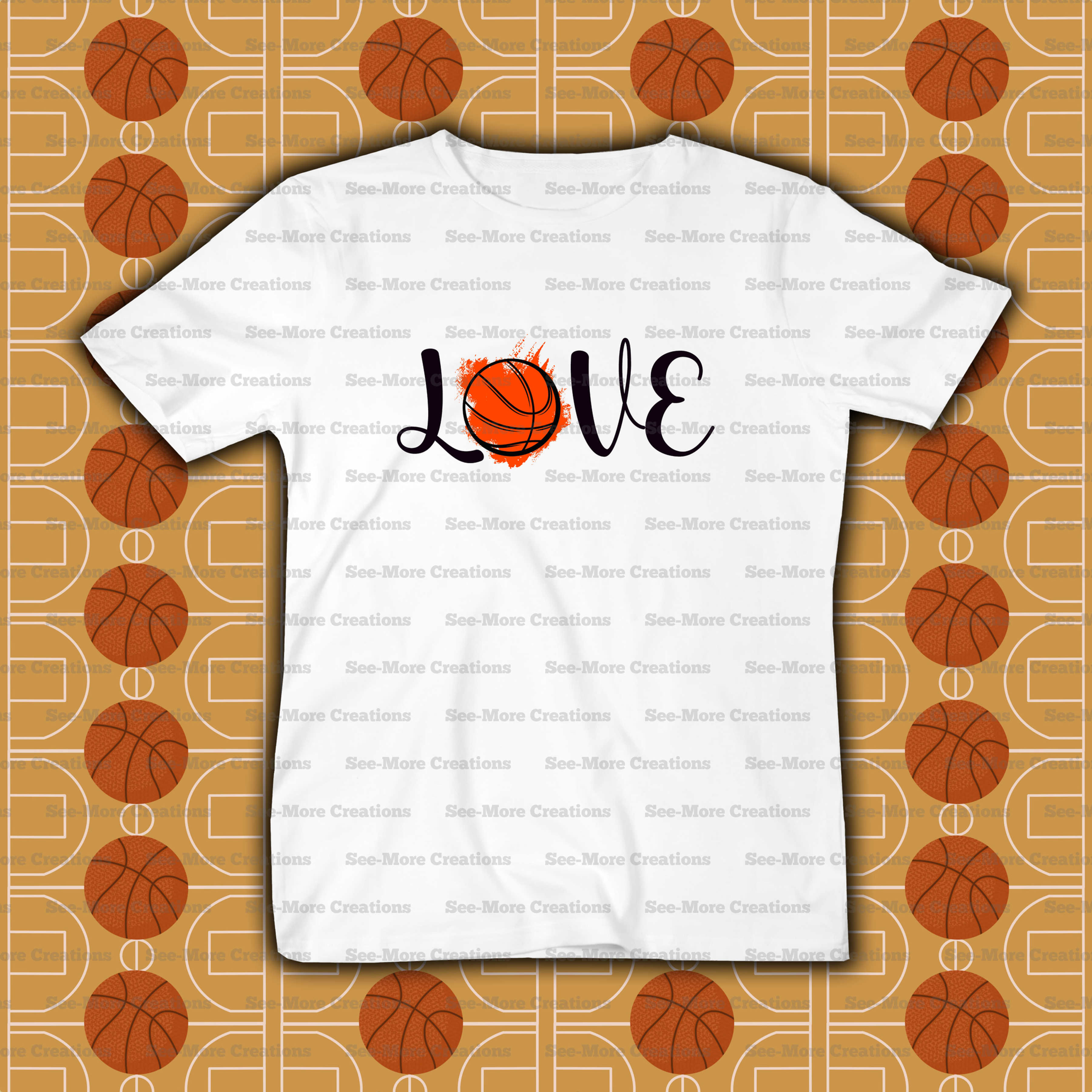 Love Basketball #2 Adult Shirt