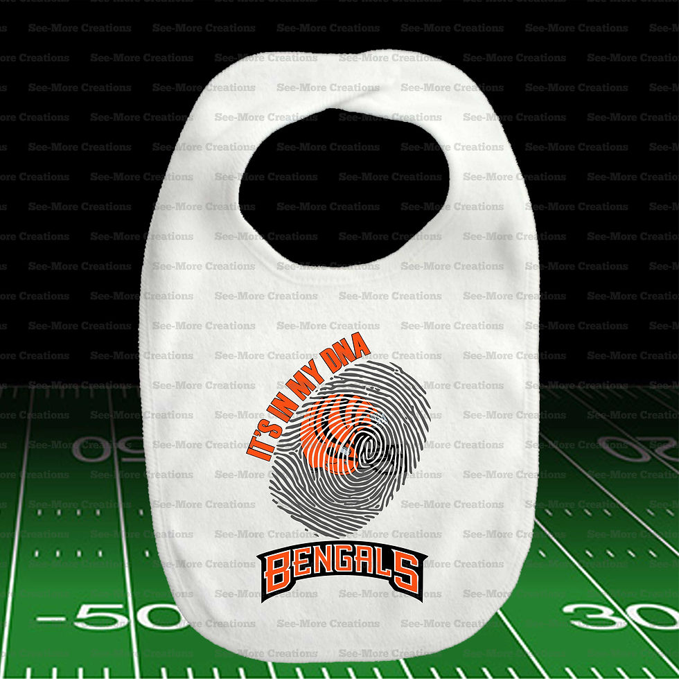 Thumbnail: Cincinnati Bengals It's In My DNA #2 Football Bib, Jumper & Shirt