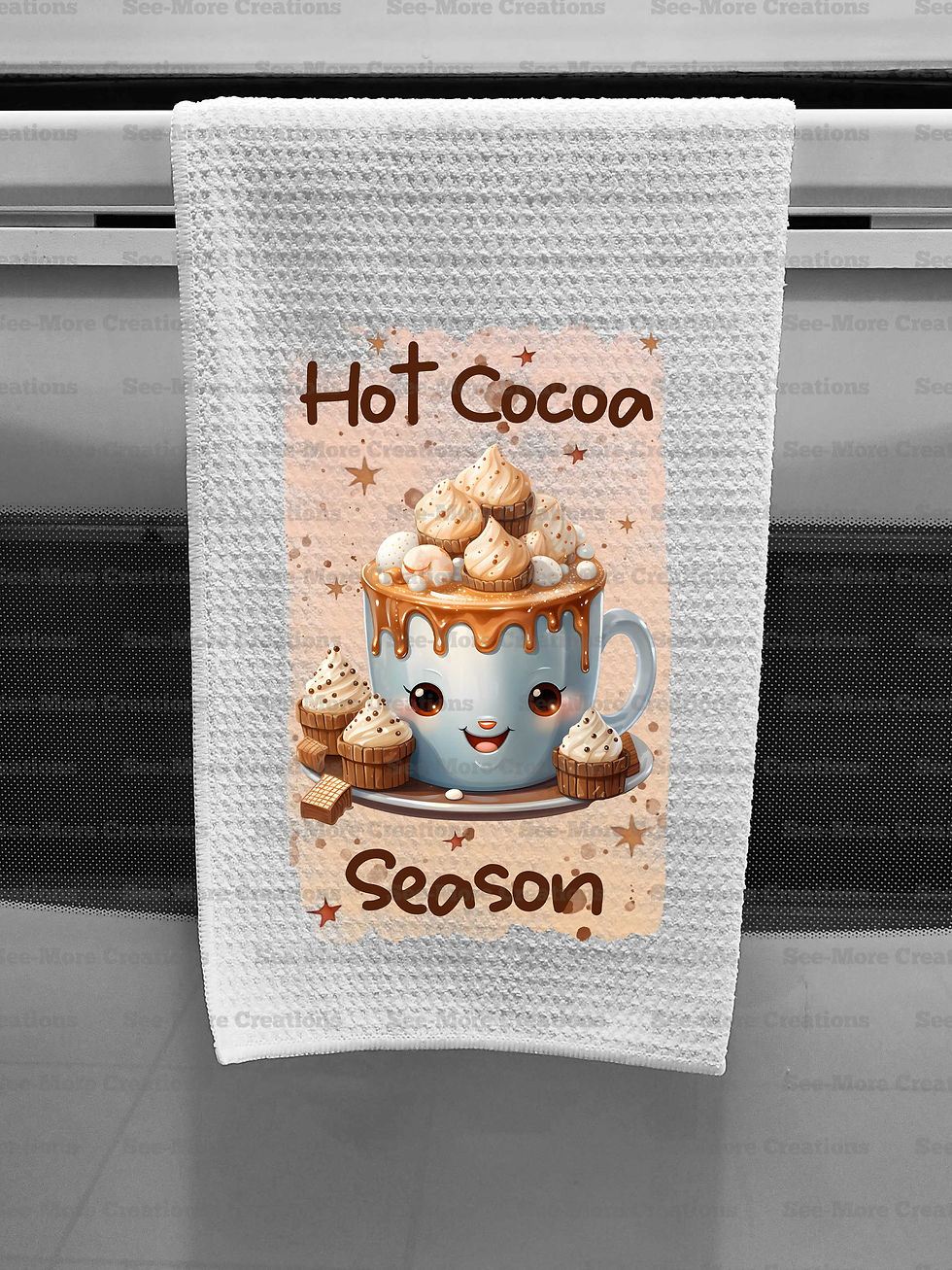 Thumbnail: Hot Chocolate Season #1 Christmas Kitchen Towel