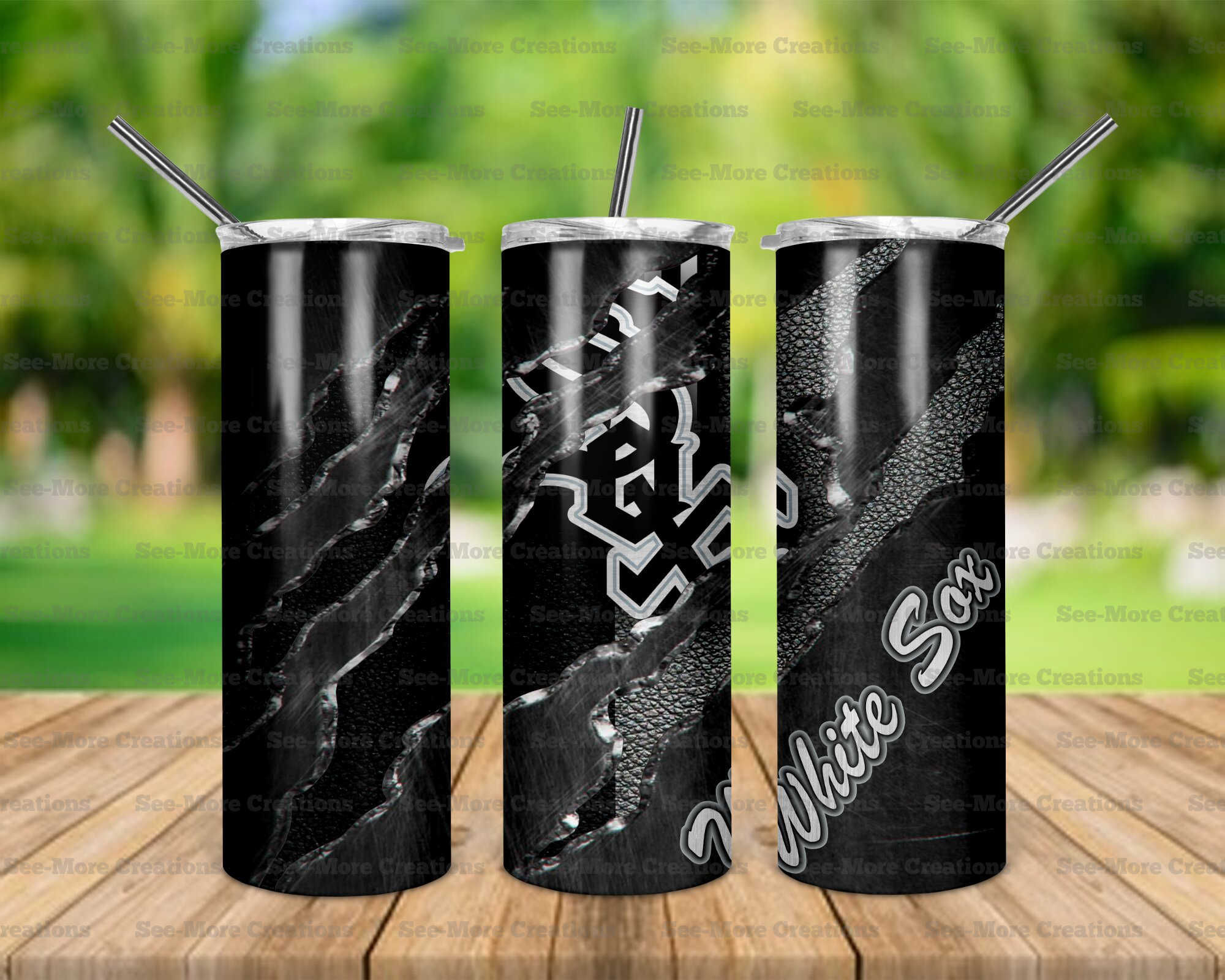 Chicago White Sox #3 Skinny, Sippy & Kids Tumblers