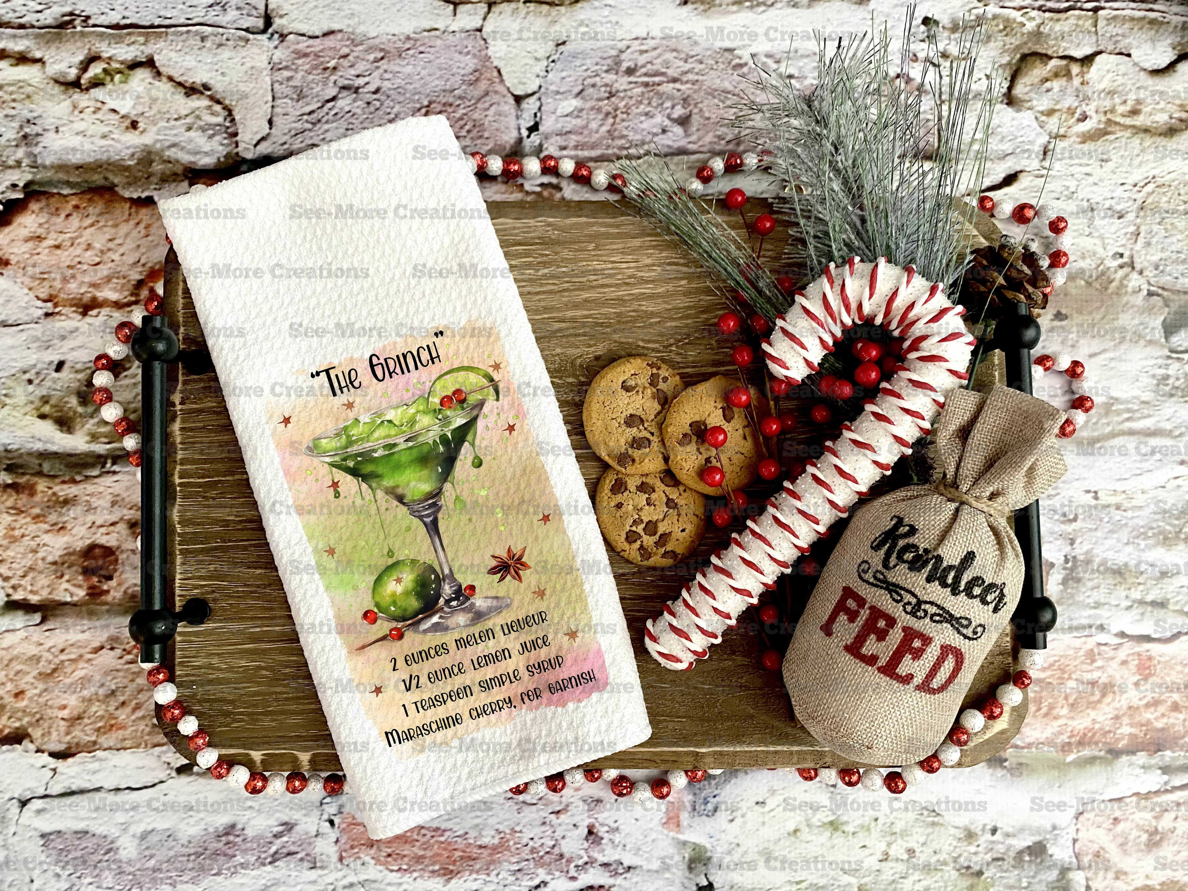 The Grinch Recipe #1 Christmas Kitchen Towel