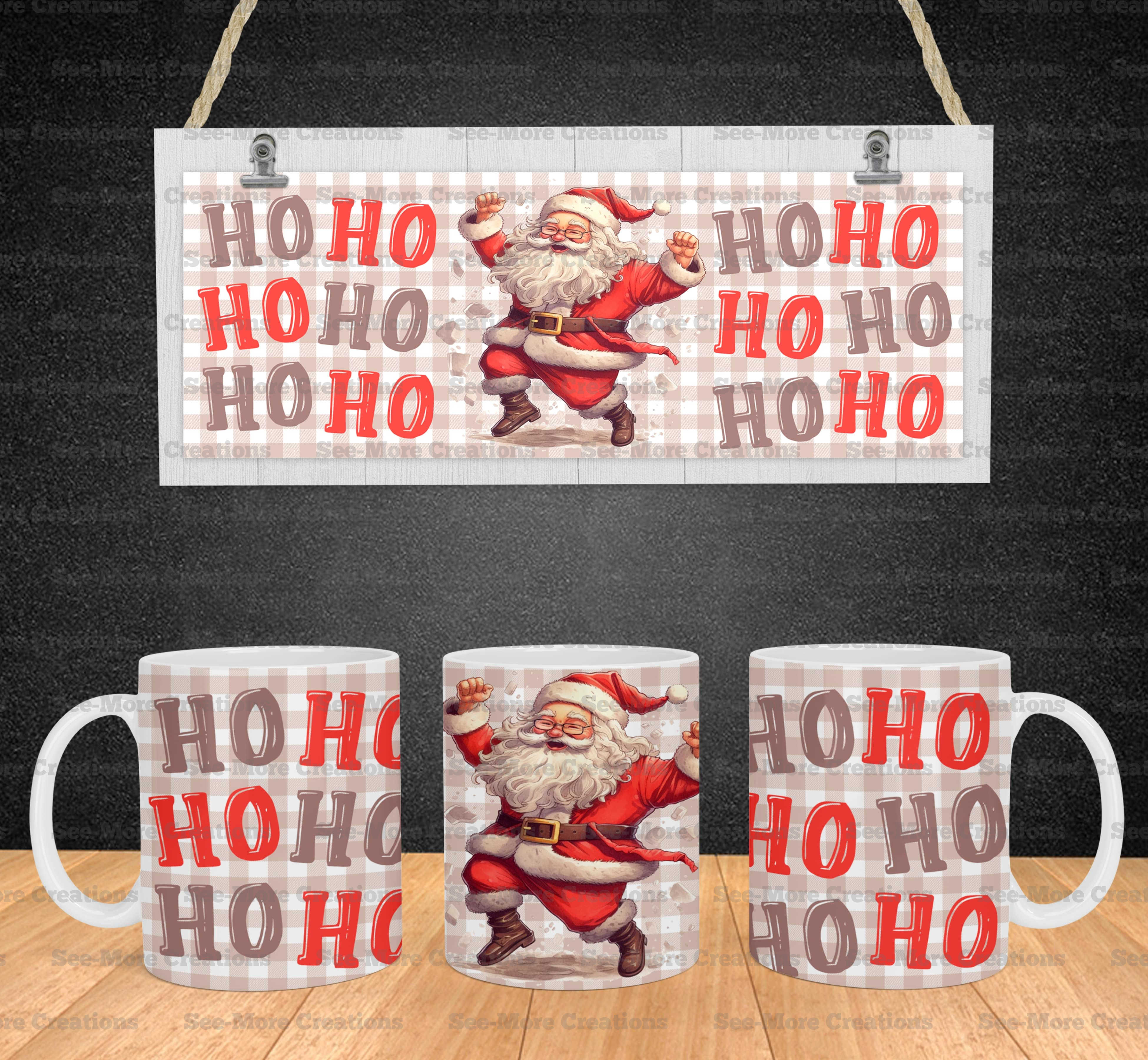 Ho Ho Ho #1 Santa Claus Christmas Coffee Mug