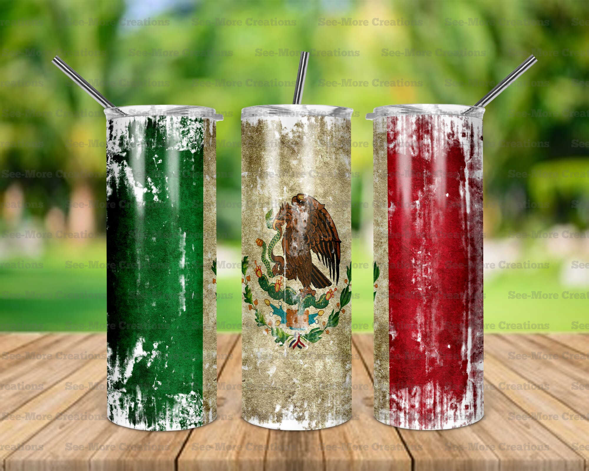Mexico Flag #1 Skinny, Sippy & Kids Tumblers