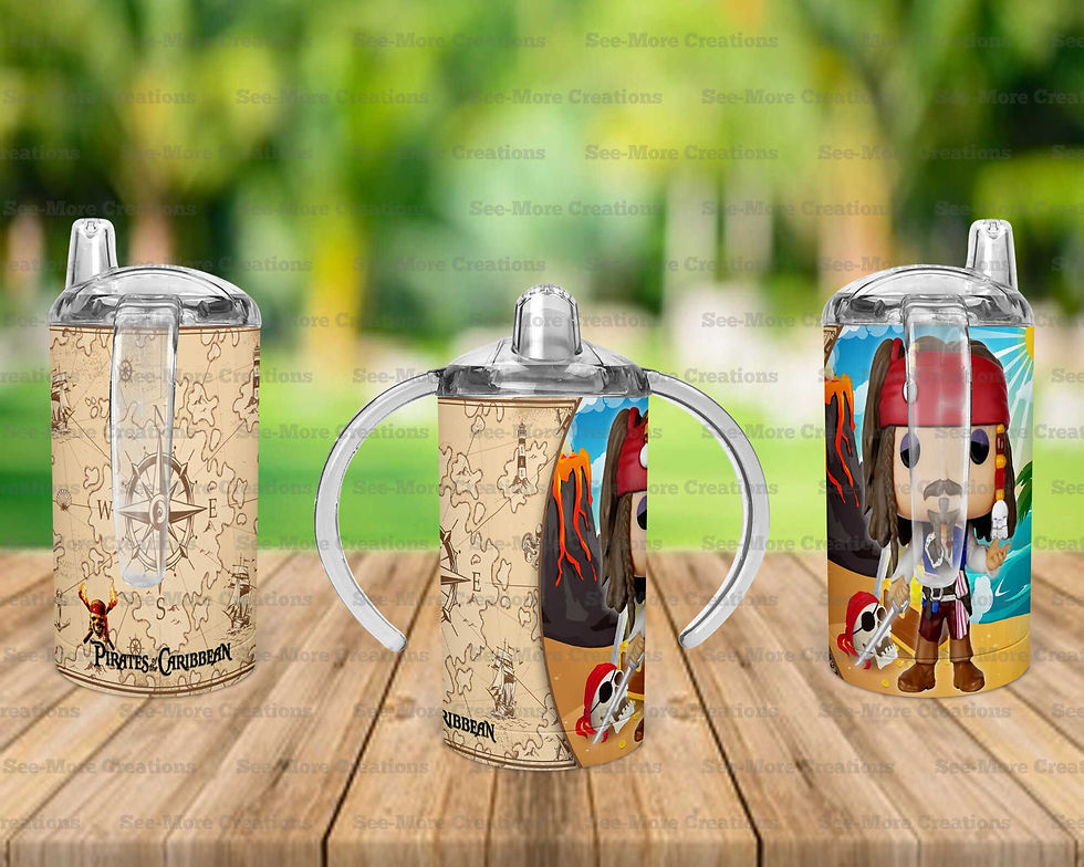 Thumbnail: Jack Sparrow #1 Skinny, Sippy & Kids Tumblers