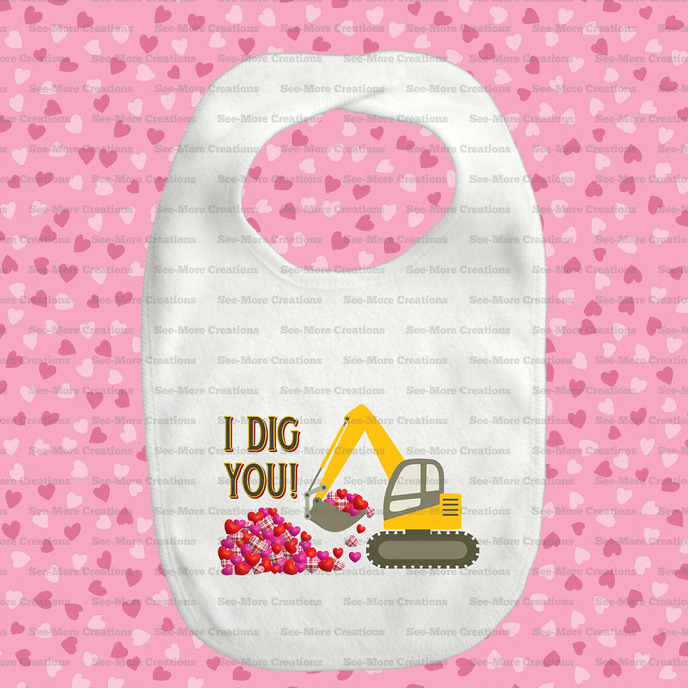 Thumbnail: I Dig You Valentine's Day Bib, Jumper & Shirt