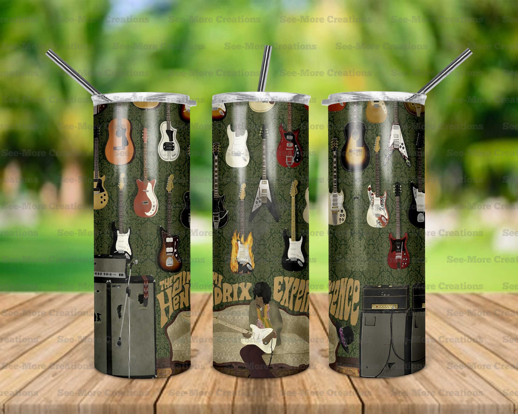 Jimi Hendrix #5 Skinny Tumbler