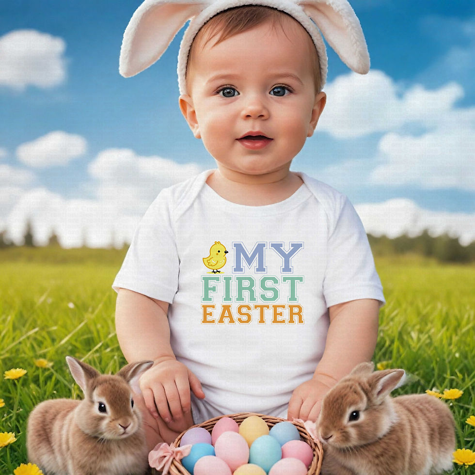 Thumbnail: My First Easter #33 Boys Easter Bodysuit
