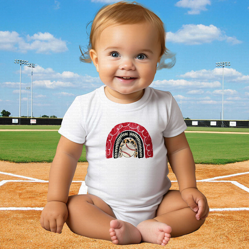 Thumbnail: Baseball Rainbow #2 Girls Baseball Shirt