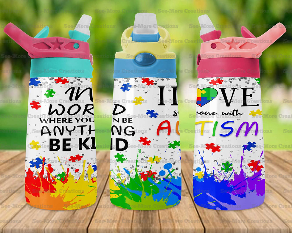Thumbnail: I Love Someone With Autism #1 Skinny, Sippy & Kids Tumblers