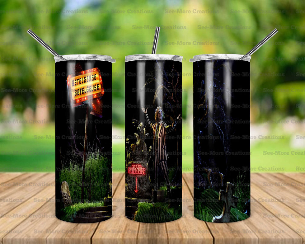Beetlejuice #3 Horror Movie Character Skinny & Kids Tumblers