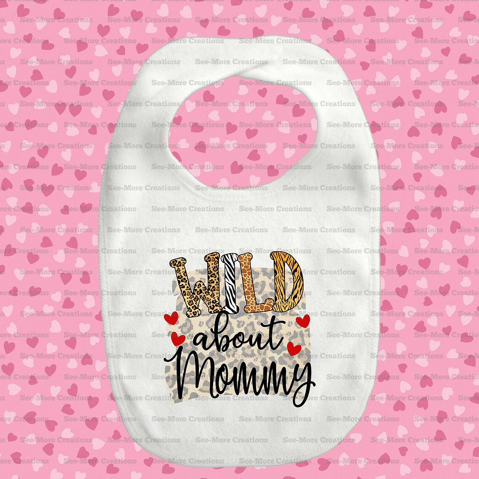 Thumbnail: Wild About Mommy Valentine's Day Bib, Jumper & Shirt
