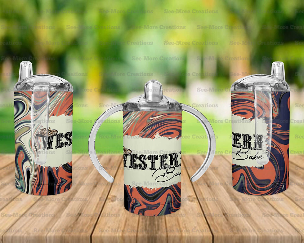 Thumbnail: Western Babe #1 Skinny, Sippy & Kids Tumblers