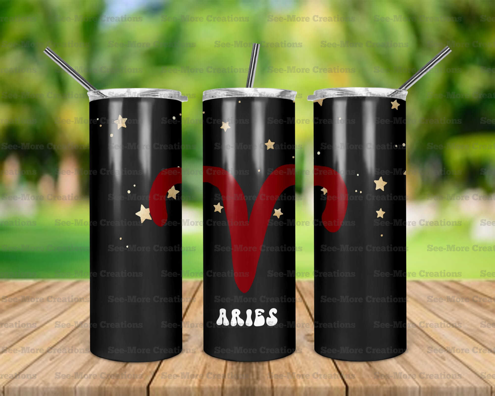 Aries #6 Symbol Skinny Tumbler