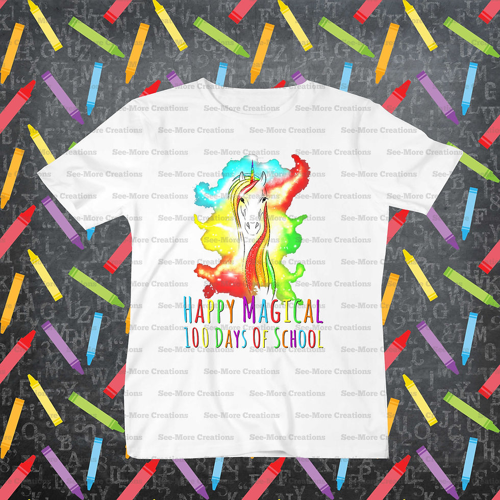 Happy Magical 100 Days Of School Unicorn Shirt