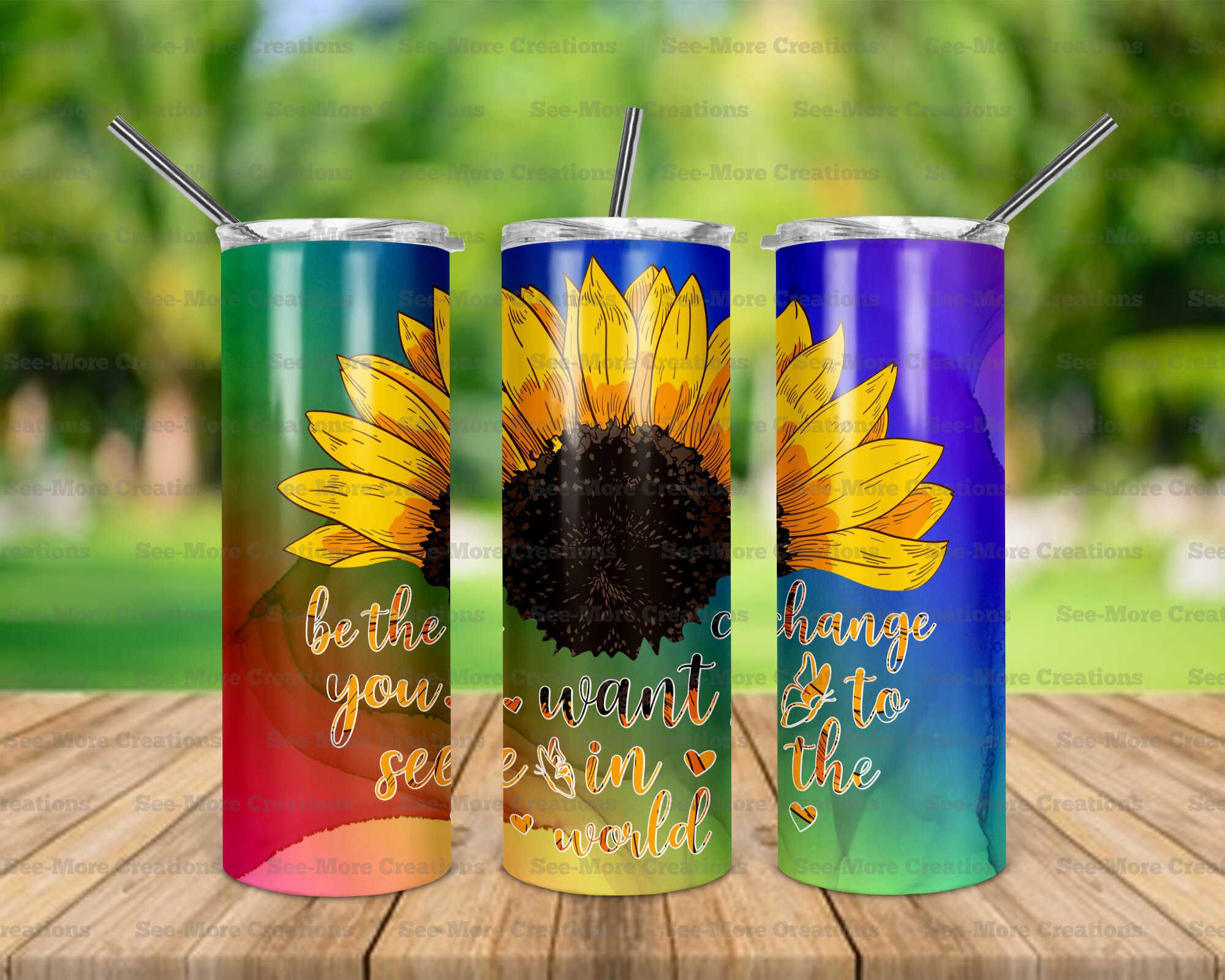Be The Change You Want To See In The World #1 Skinny Tumbler